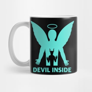 Devil Inside blue Mug